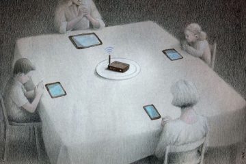 Илустрации во кои е прикажано современото општество