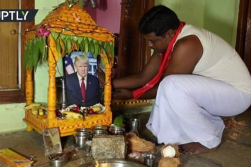 Овој човек од Индија секој ден се моли на Доналд Трамп
